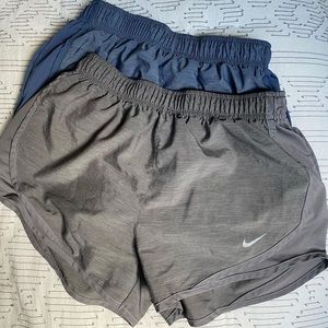 nike shorts grey and blue